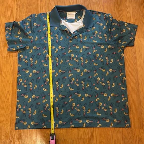 🌸Goodfellow Mens Short Sleeve Orange Lemon Summer Cocktail Shirt size XXL - Picture 6 of 10